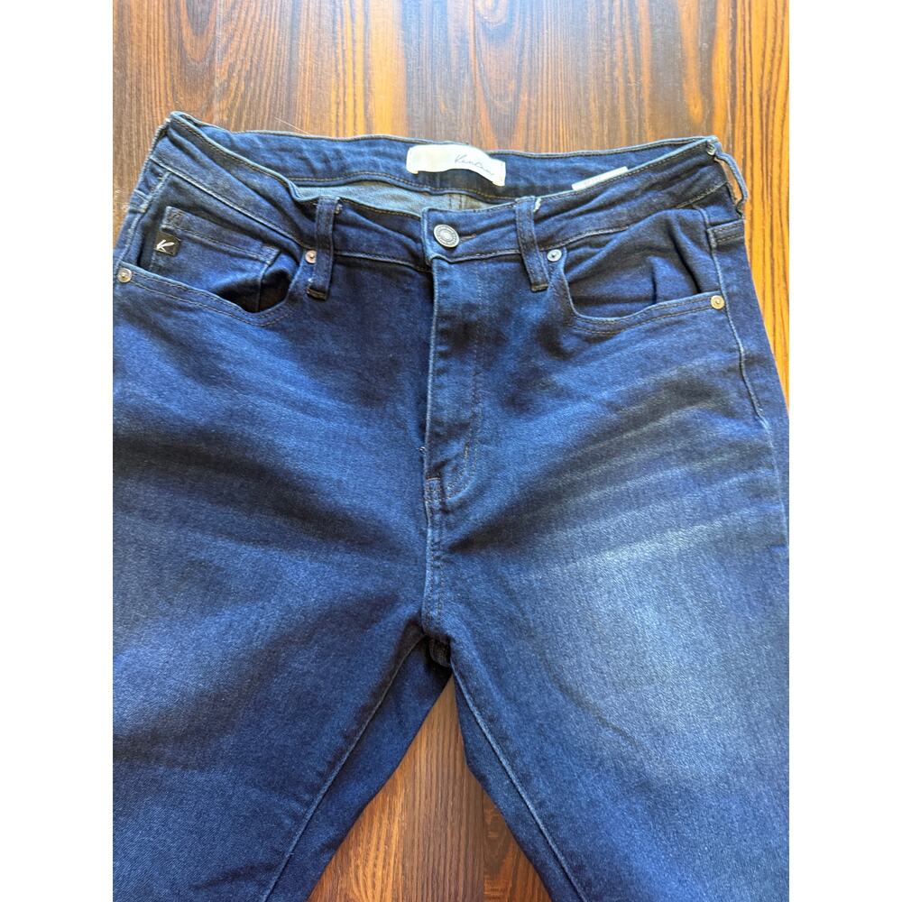 KanCan Split Front Flare Leg Raw Hem Jeans Size 11/29 - Picture 3 of 11